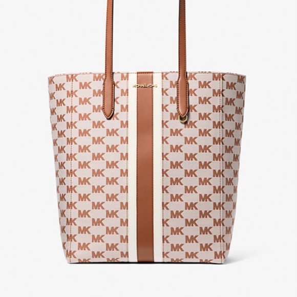 Michael Kors Vincent Large Logo Jacquard Tote Bag with Card Case NWT - Picture 3 of 15